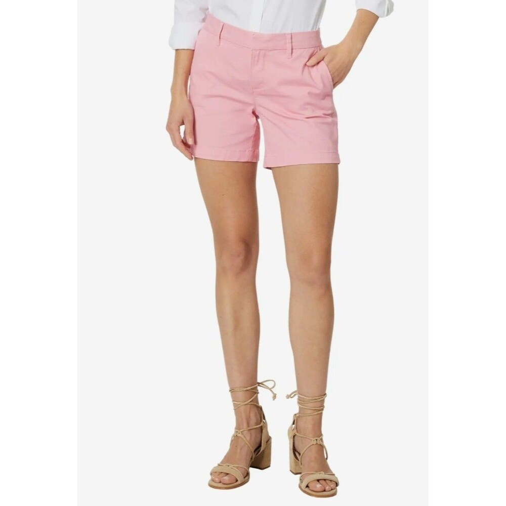 Tommy Hilfiger Shorts Size 2 Pink Flat Front Chino 9" Women's Coquette Preppy